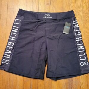Clinch Gear Pro Series Short Flash Black MMA Fight Shorts 40 Wrestling Grappling